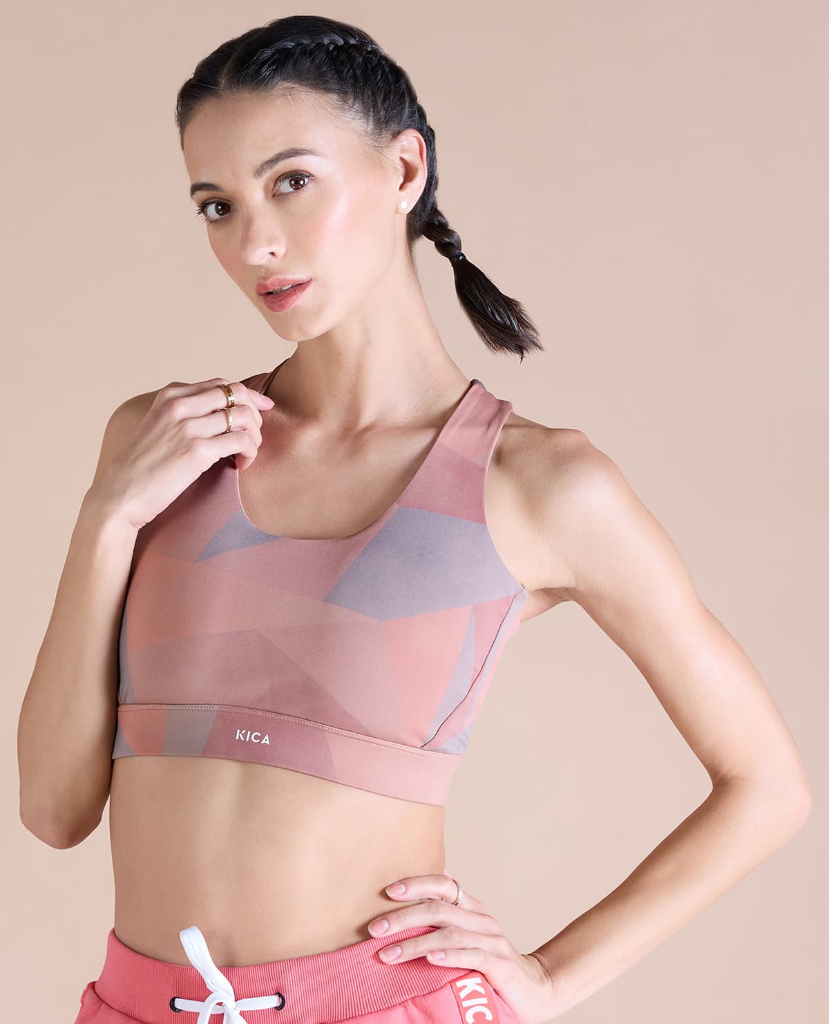Women's Everyday Soft Light Support Strappy Sports Bra - All In Motion™  Pink XS 1 ct