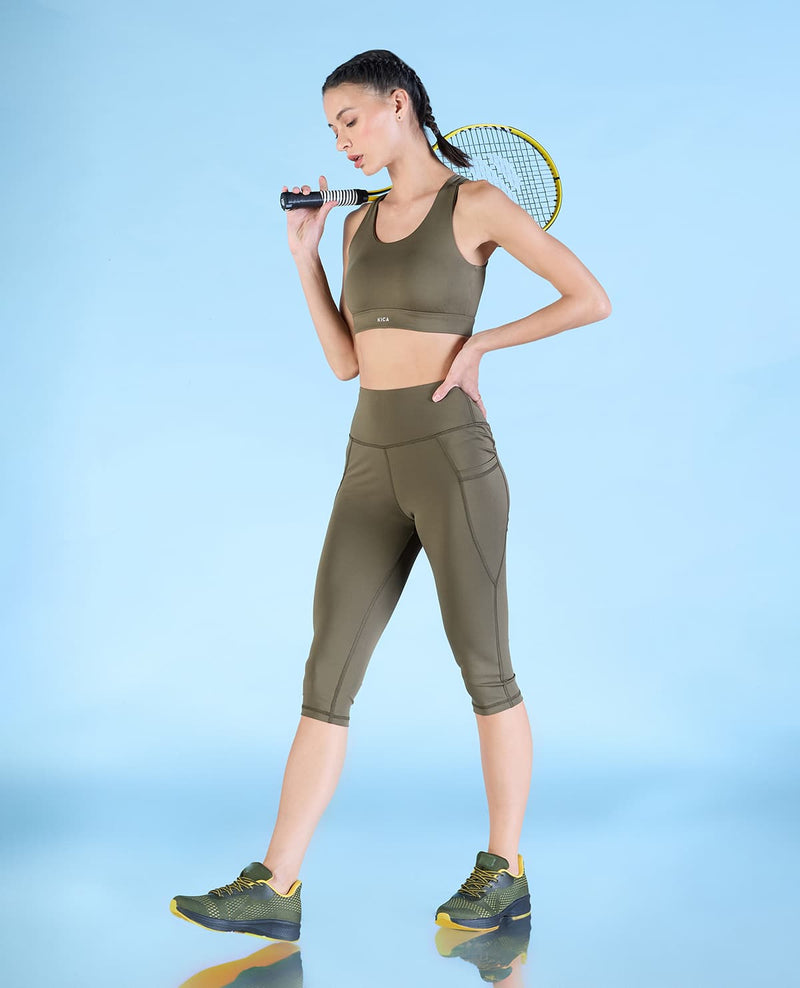 altiland Yoga Workout Gym Leggings for Women High Waisted Tummy Control 7/8 Athletic  Running Capri Pants 24 Inseam, Deep Khaki, Large : : Clothing,  Shoes & Accessories