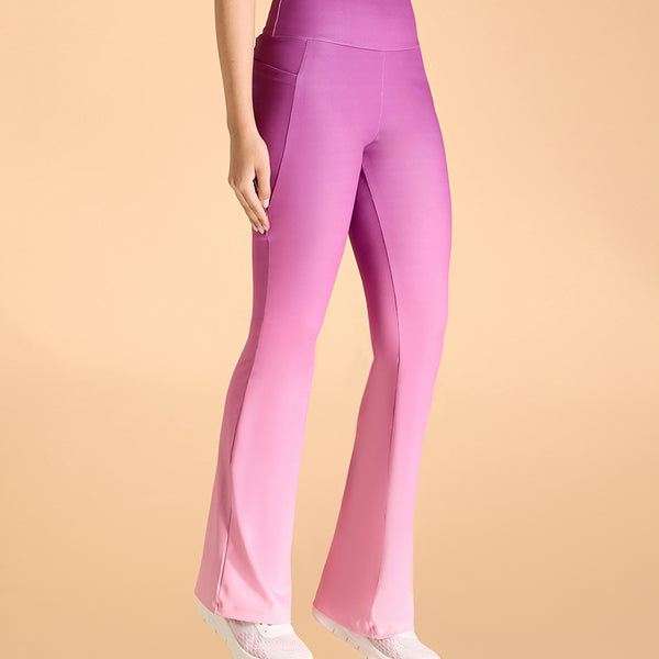 High-Rise Ombre Flare Pants in Second SKN