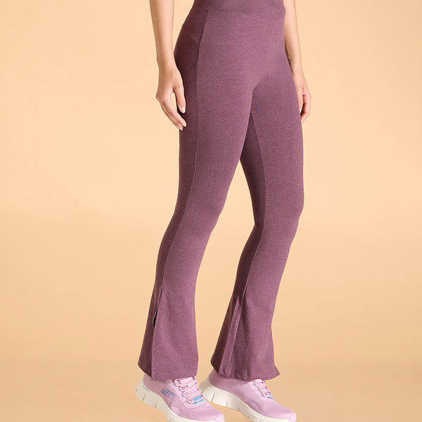 Criss-Cross Cotton Flare Pants