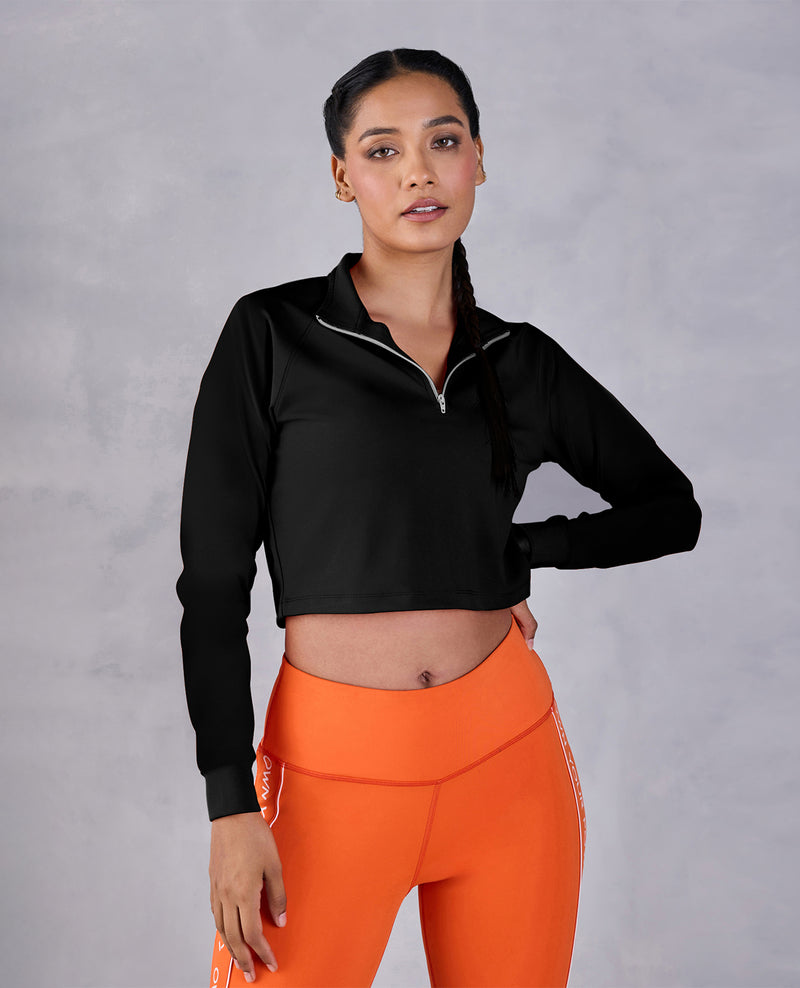 RICH BRIA Women Workout Crop Top Seamless Shirt Gym Sport Long Sleeve  Athletic Fitness