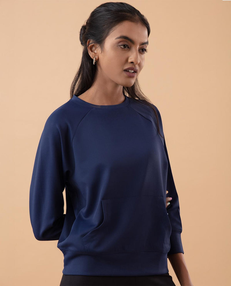 Nykd All Day Casual Chic Sweatshirt - NYAT146 Peacoat