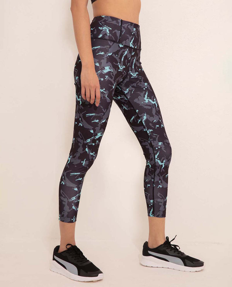 High Rise Trendsetter Printed Legging-NYK121-Neo Camo