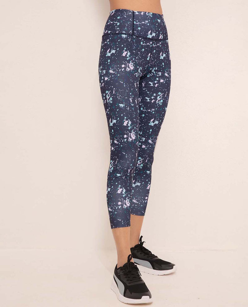 NYKD High Rise Trendsetter Printed Legging-NYK121-Splatter