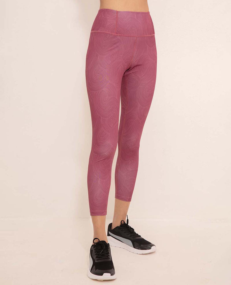 NYKD High Rise Trendsetter Printed Legging-NYK121-Swirl Wistfaul