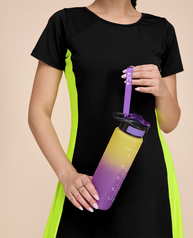 Motivational Bottle - Lime & Purple