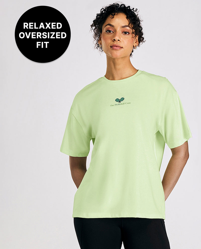 Cotton Oversized Printed Graphic Tshirt Neon
