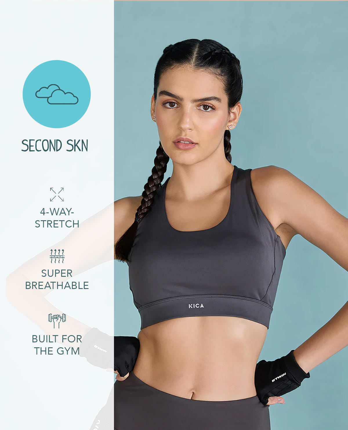 Women Fashionable Strappy Sports Bra with Removable Pads – Kica Active