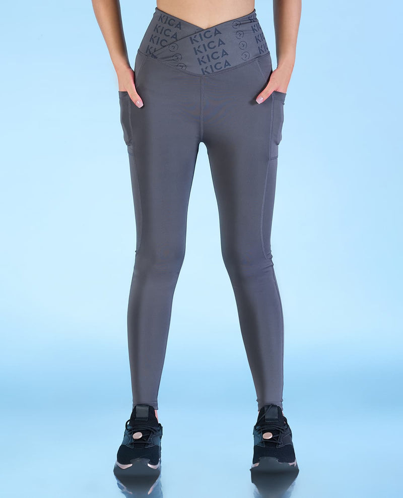 Hawthorn Athletic Women's Essential High Waist Buttery Soft Yoga Capri  Legging Tummy Control Workout Active Crop Pants with Side Pockets-21''  HA008_Graphite Purple_21'' L(12) : Buy Online at Best Price in KSA 