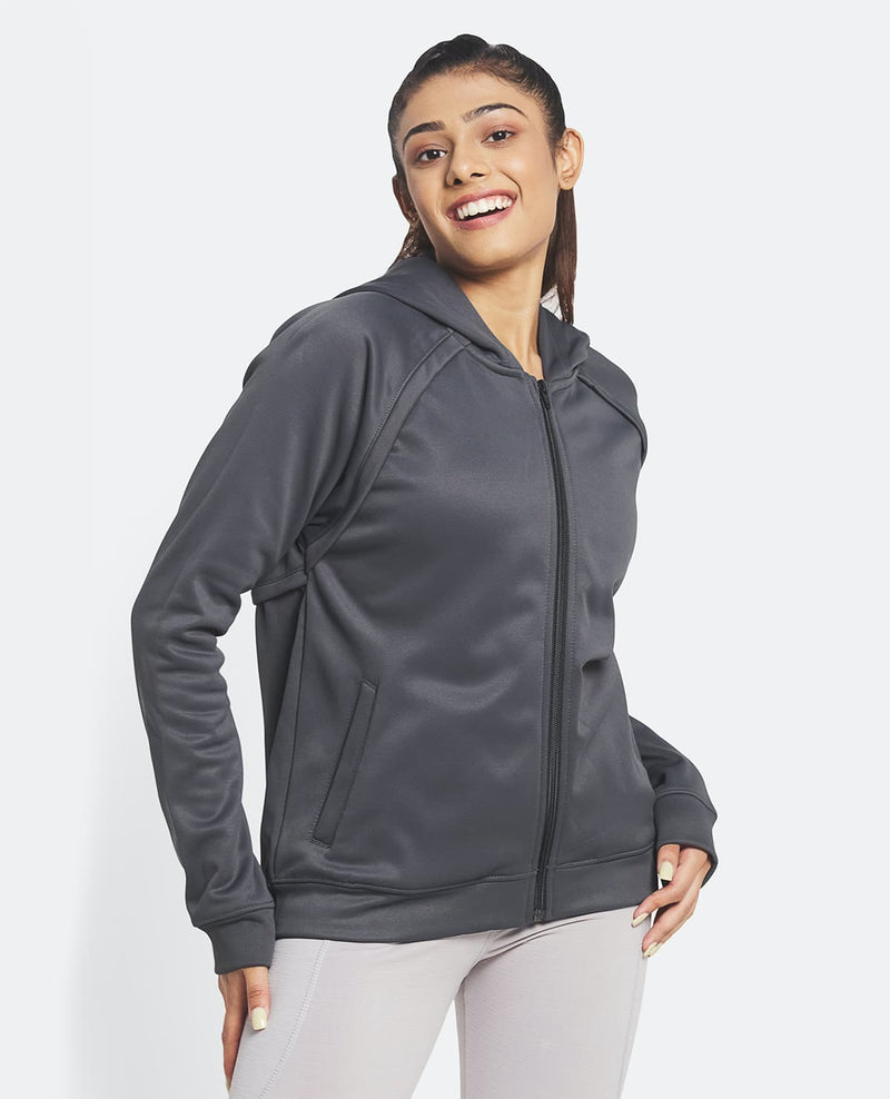 Sparkle Fleece Jacket: Grey